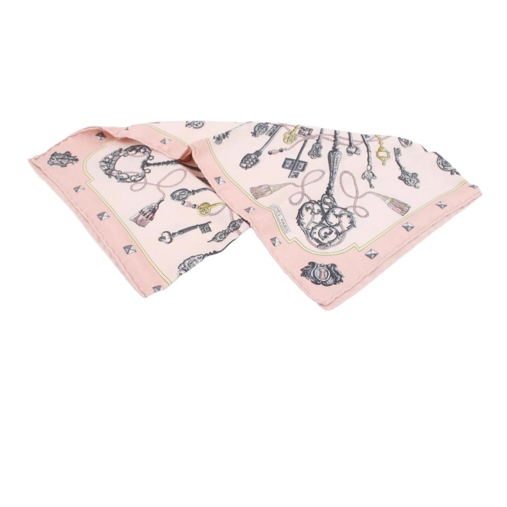 Hermès Pink Silk Scarf - Picture 3 of 6